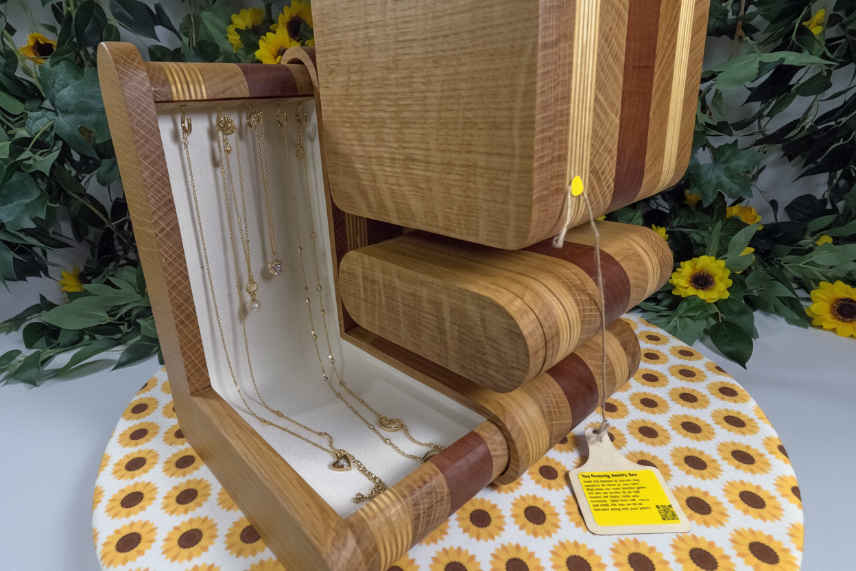 The Floating Jewelry Box handcrafted wood product