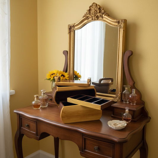 The Black Walnut Jewelry Box handcrafted wood product