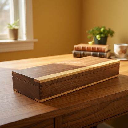 The Black Walnut Gift Box handcrafted wood product