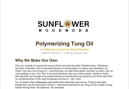 Polymerizing Tung Oil — Craftsman's Guide