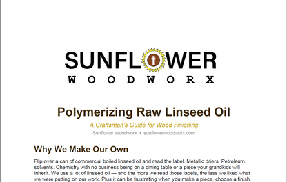 Polymerizing Raw Linseed Oil — Craftsman's Guide