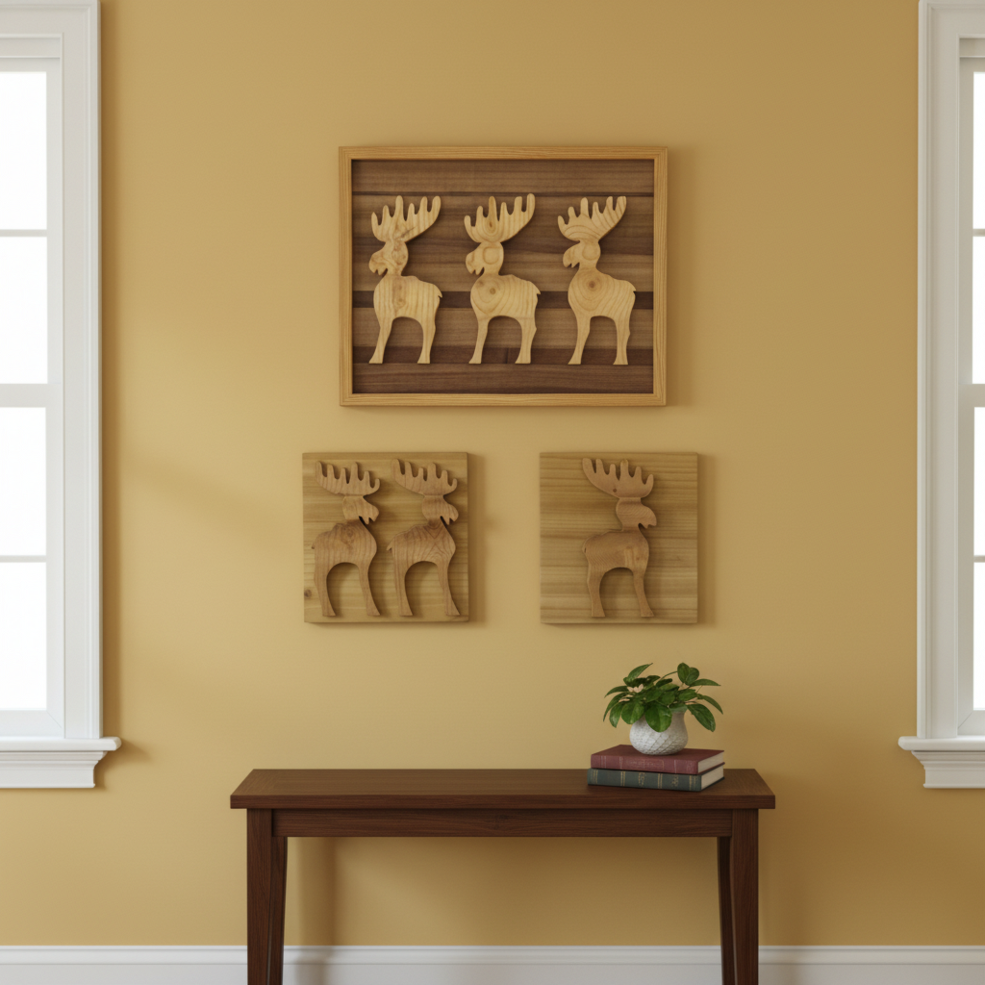 Moose Wall Art handcrafted wood product