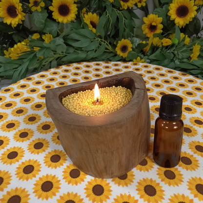 SANDLEZ! "Sand" Wax Candles Bases handcrafted wood product