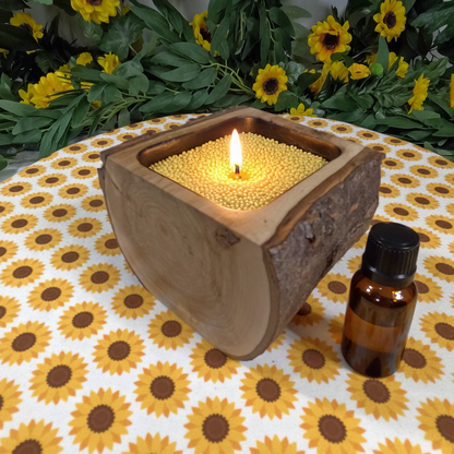 SANDLEZ! "Sand" Wax Candles Bases handcrafted wood product